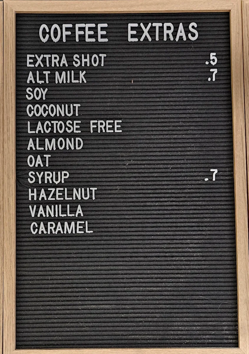 Menu, All Heart Express
