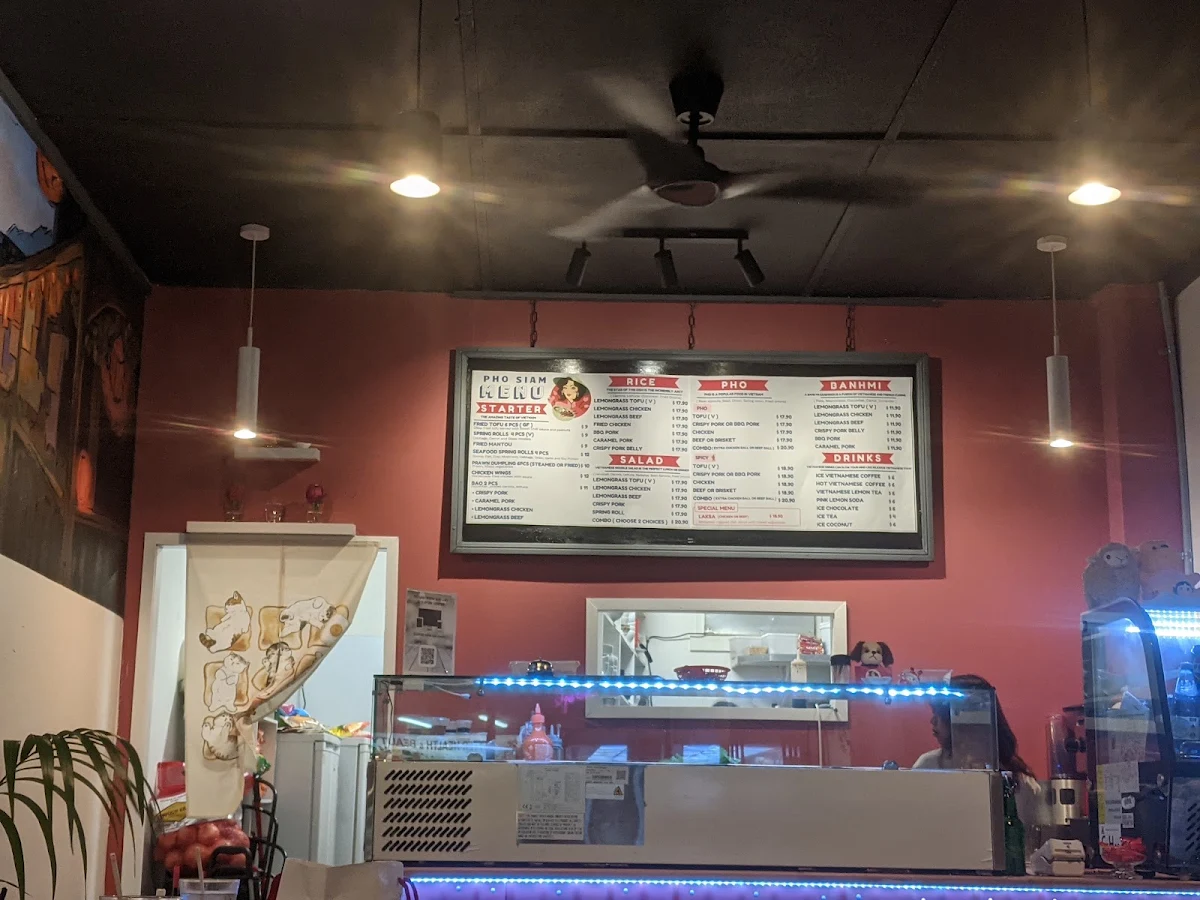 Menu, Pho Siam