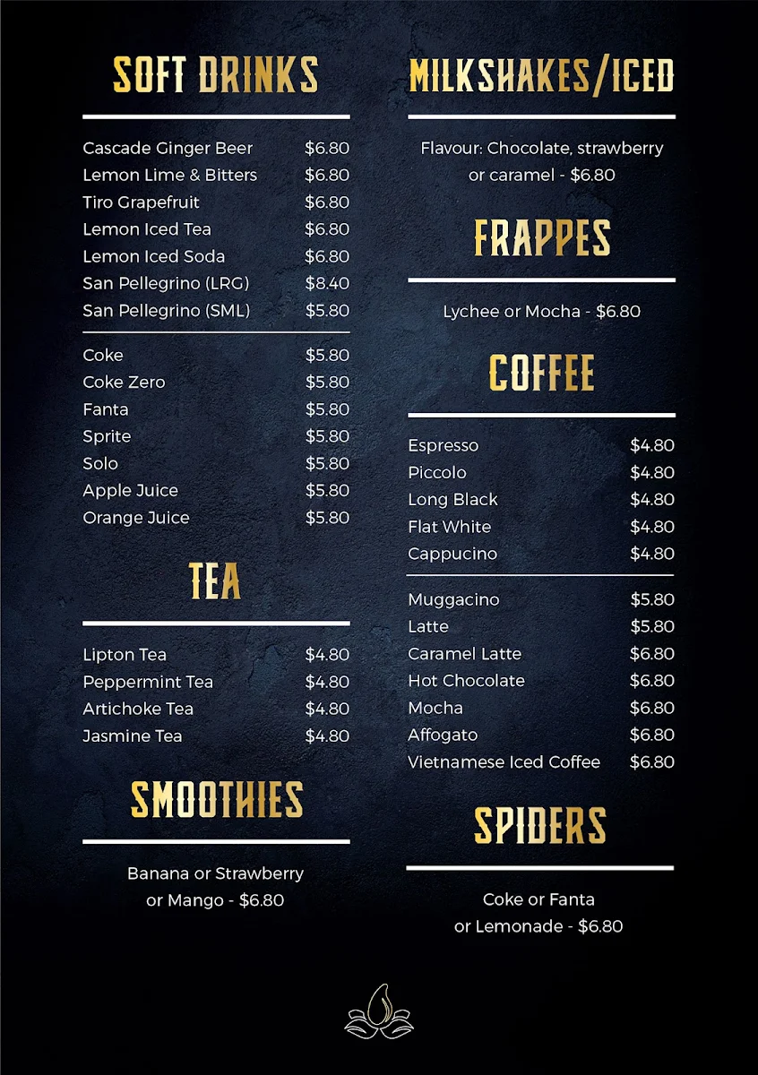 Menu, The Green Mango Thai Restaurant