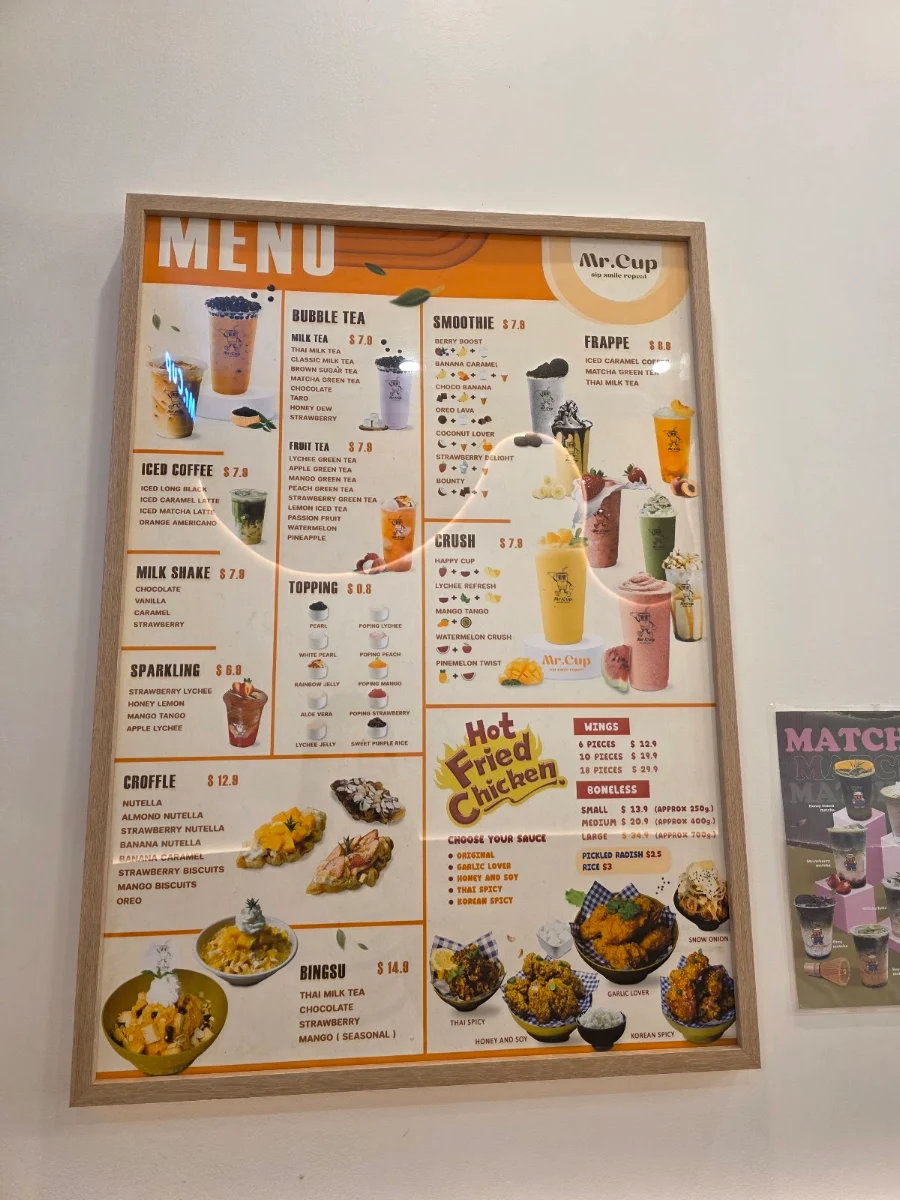 Menu, Mr.Cup