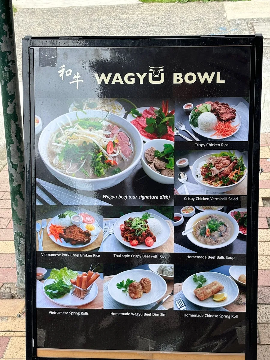Menu, Wagyu Bowl
