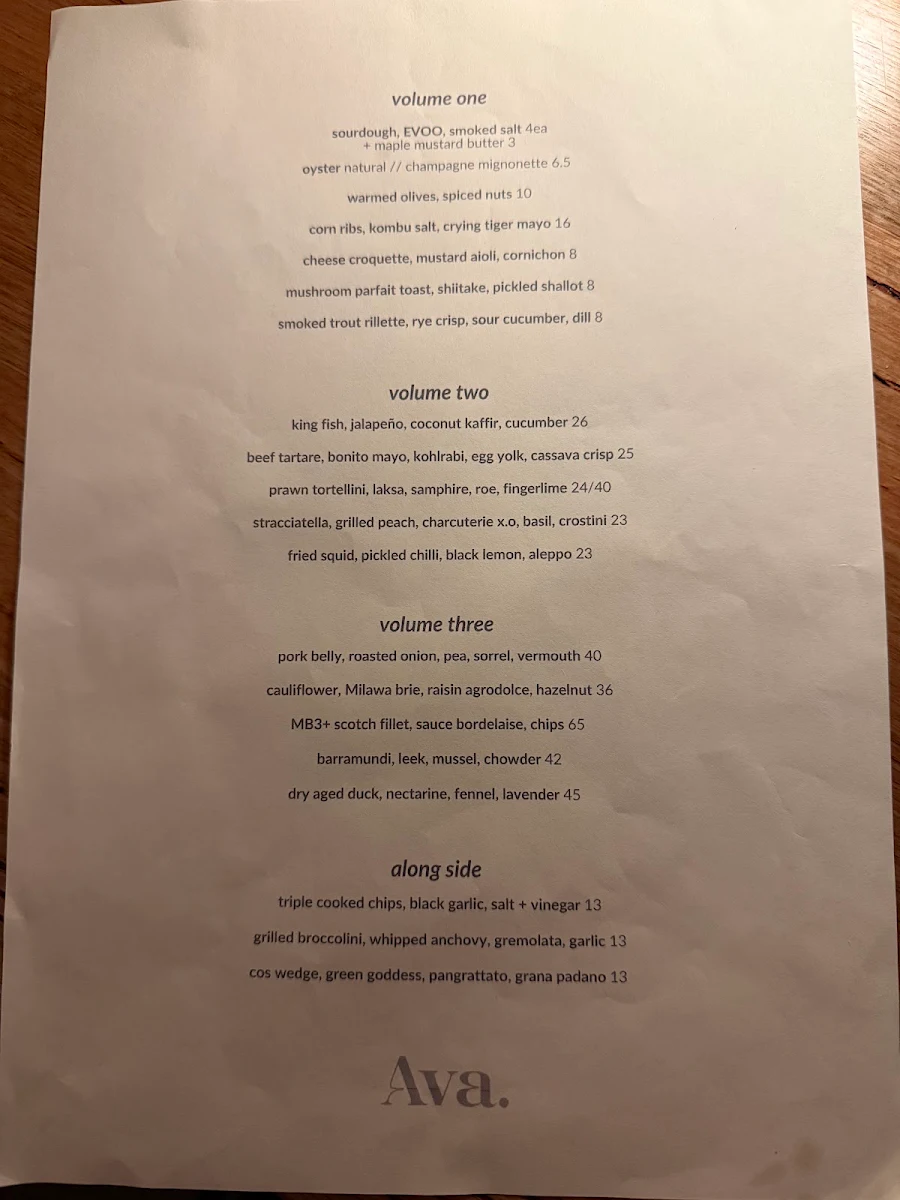 Menu photo 1