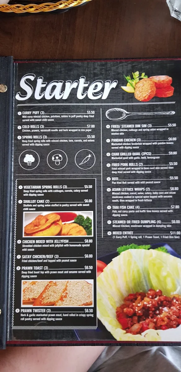 Menu, New Century Restaurant