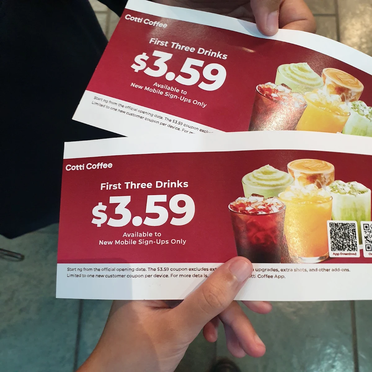 Menu, Cotti Coffee (North Lakes)