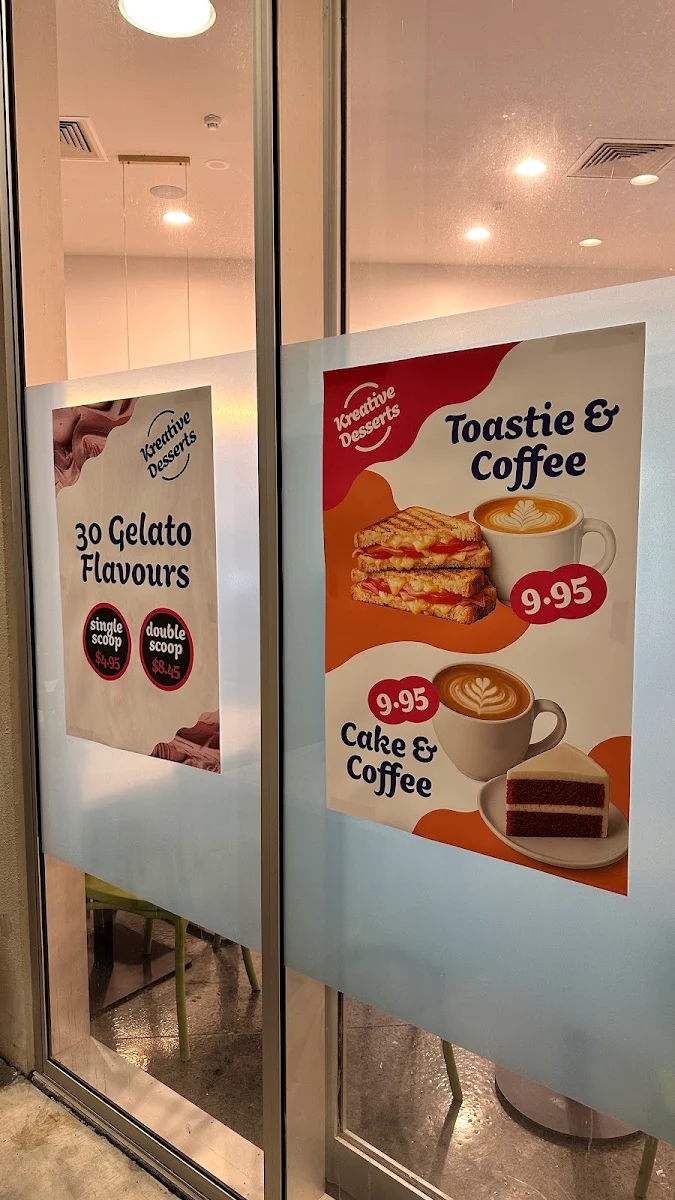 Menu, Kreative Desserts Beenleigh