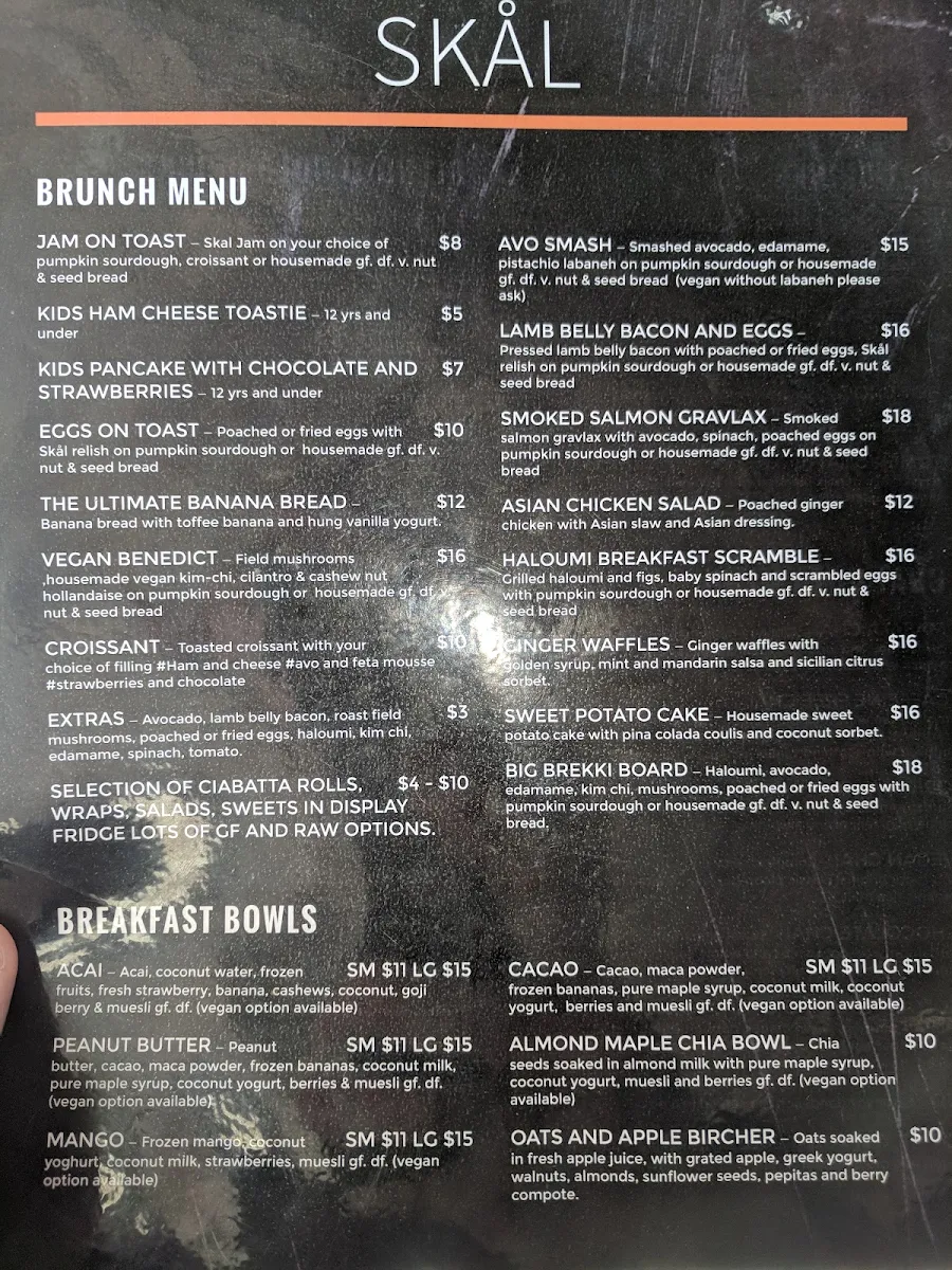 Menu, Little Cove Coffee Peregian Beach