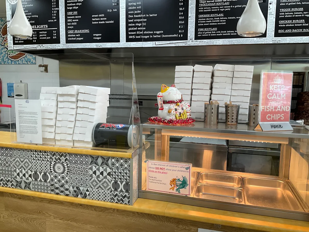 Menu, The Mall Eastfield Traditional Fish & Chips