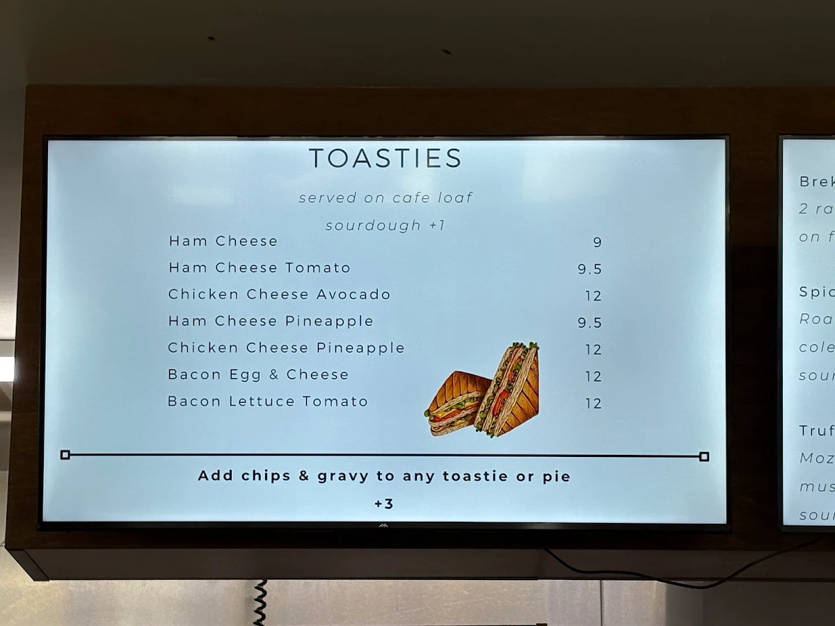 Menu, Parap Bakery
