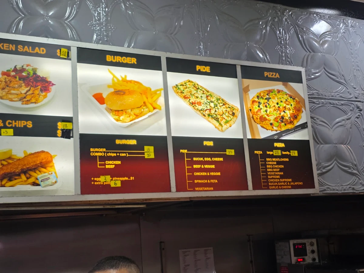 Menu, Berala Kebab House
