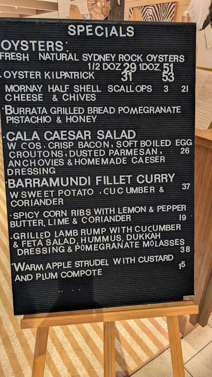 Menu, The Winston