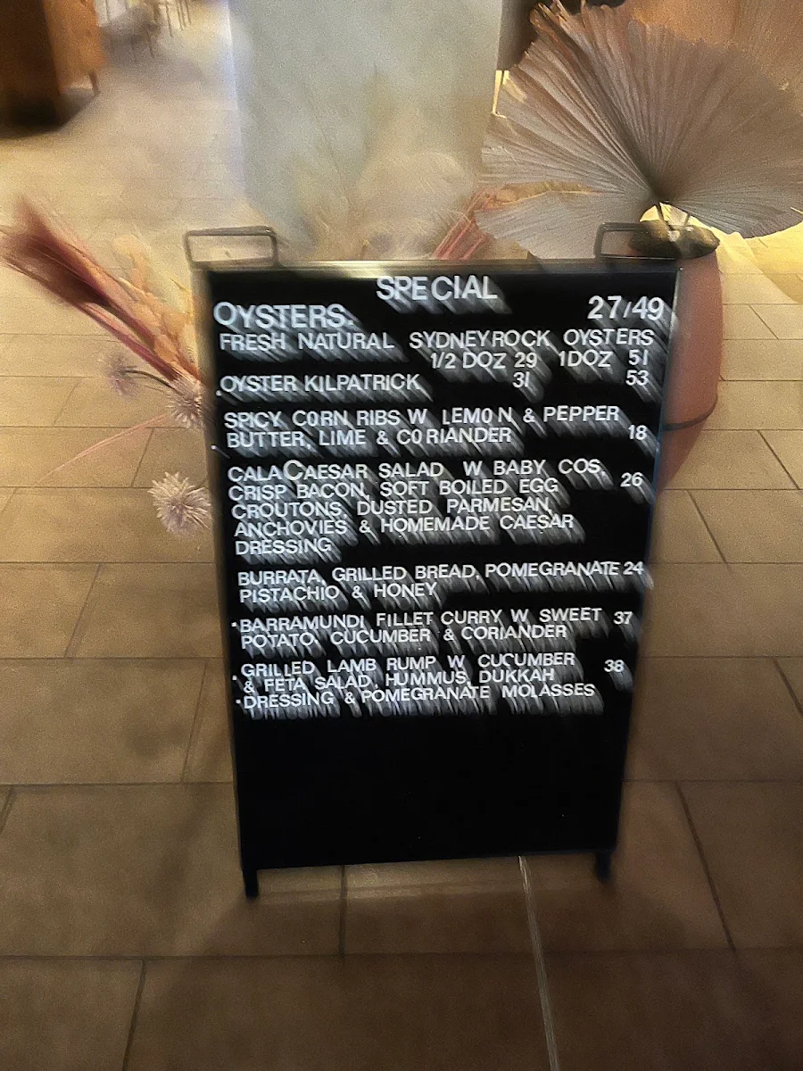 Menu, The Winston