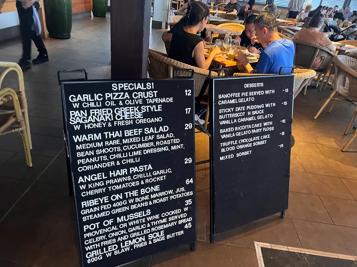 Menu, The Winston