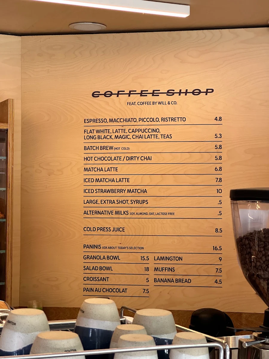 Menu, Coffee Shop