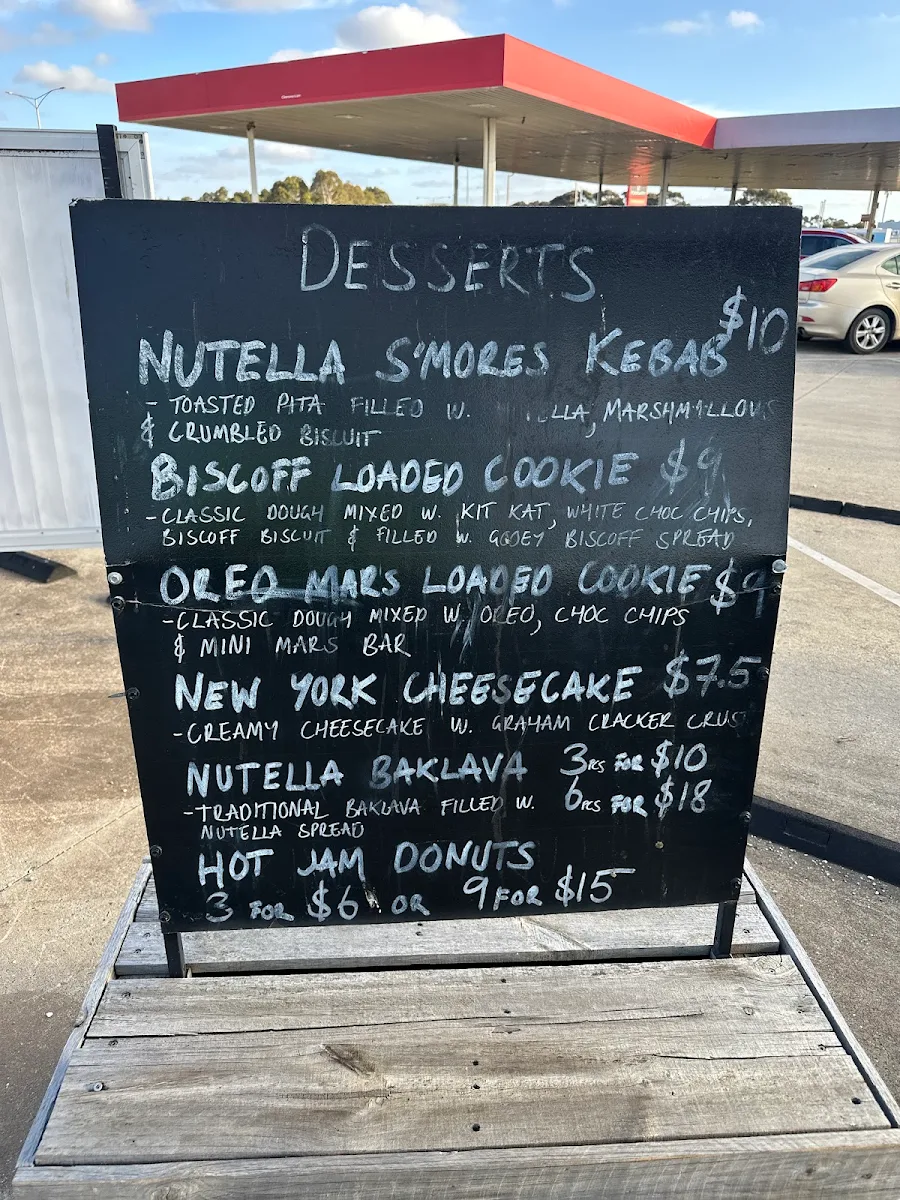 Menu, Grab A Kebab Drive Thru