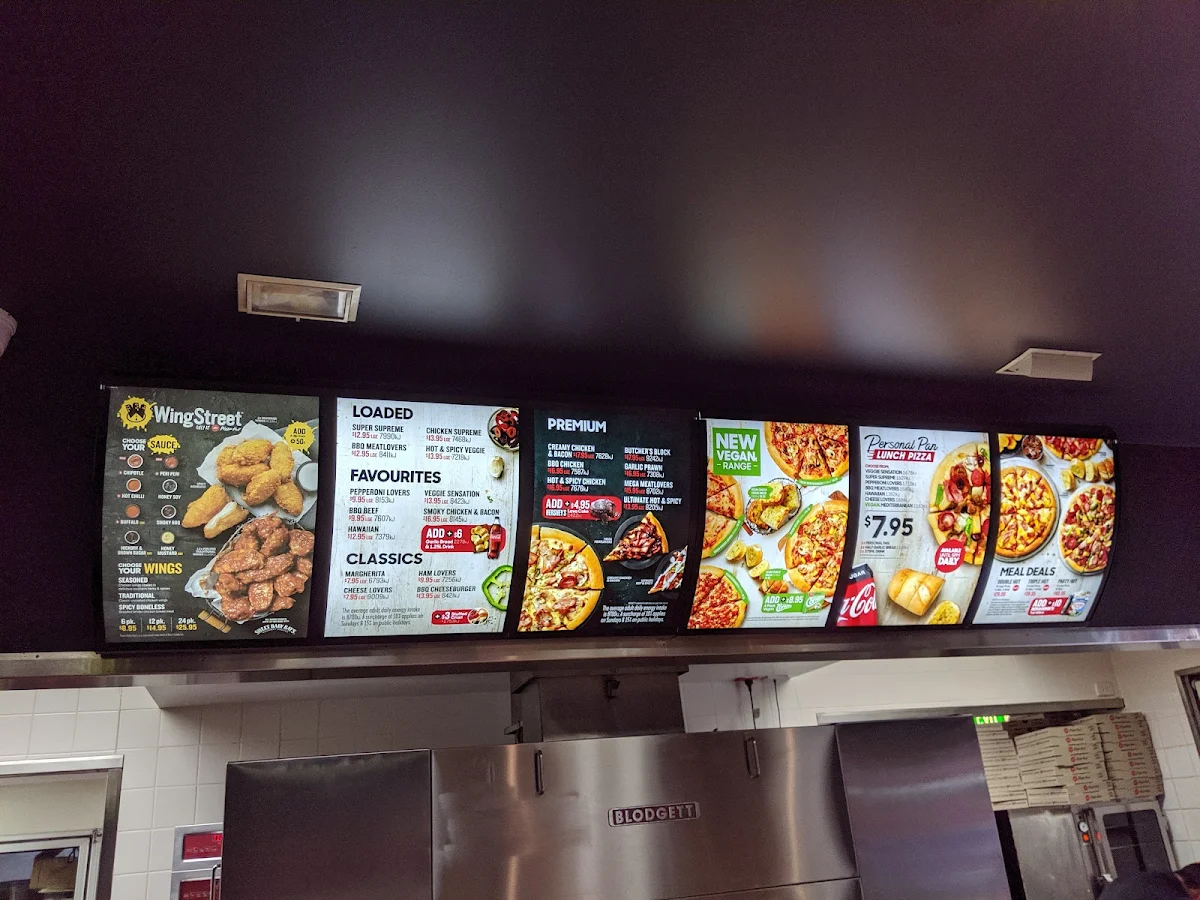 Menu, Pizza Hut