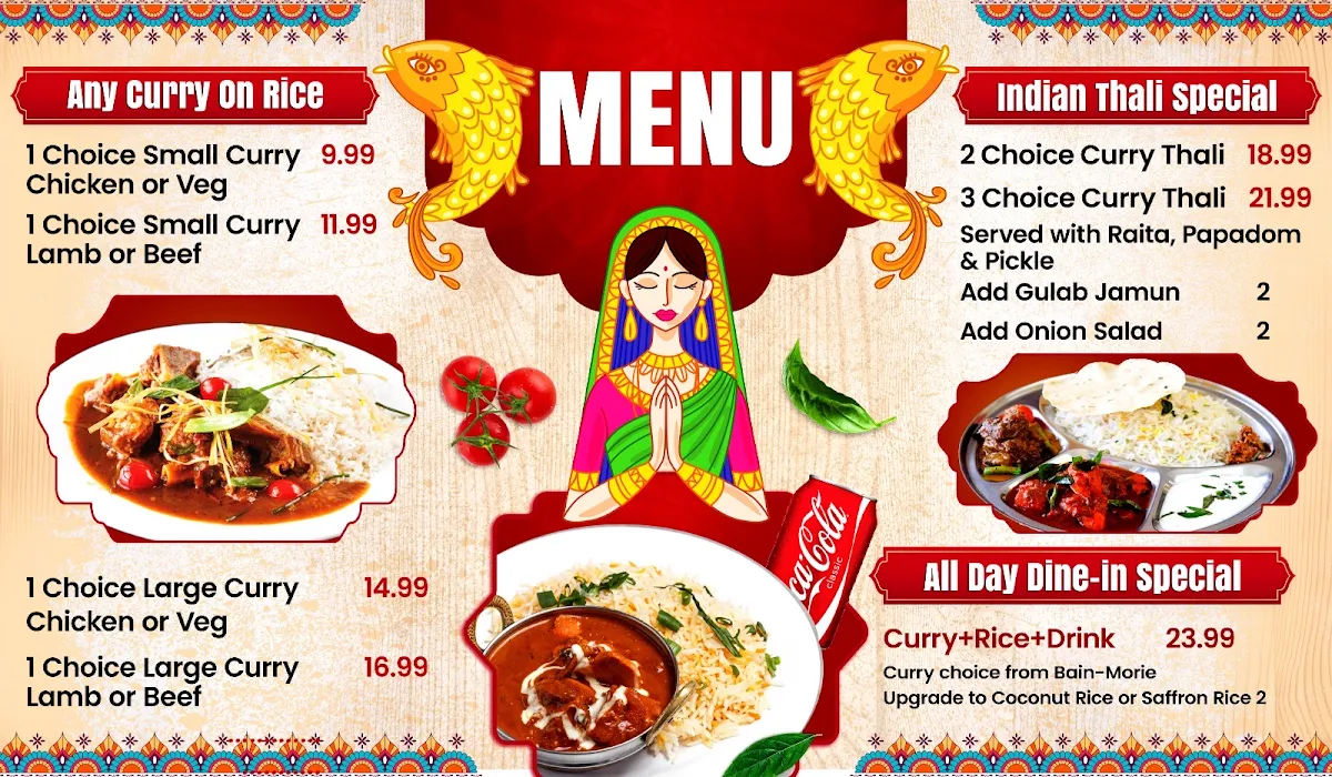 Menu, Curry Express 🥗