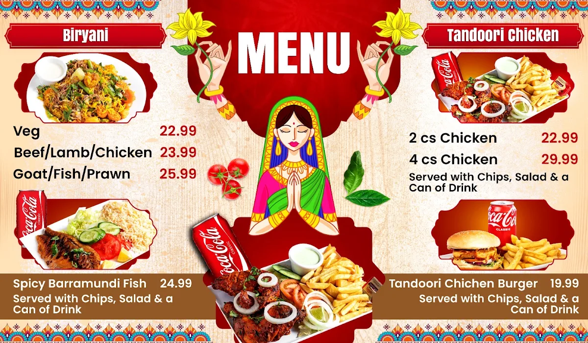 Menu, Curry Express 🥗