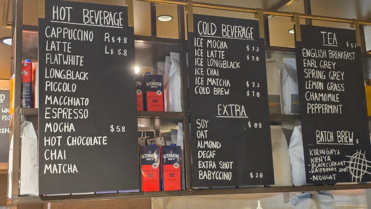 Menu, Bourke Street Bakery Kogarah
