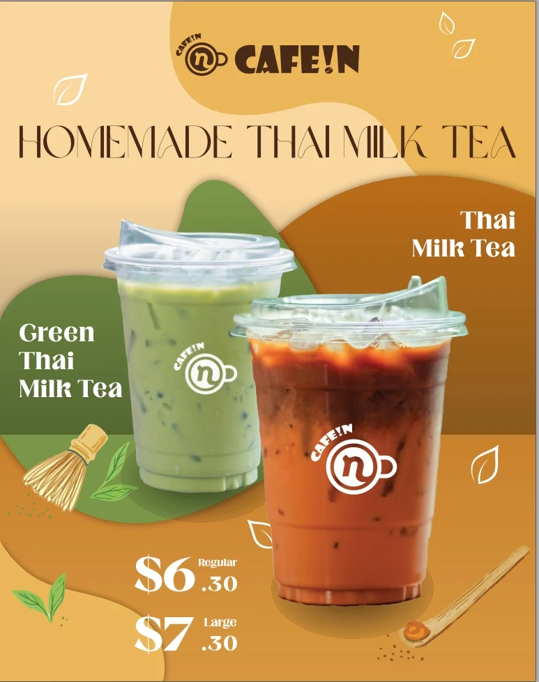 Menu, Cafe!n