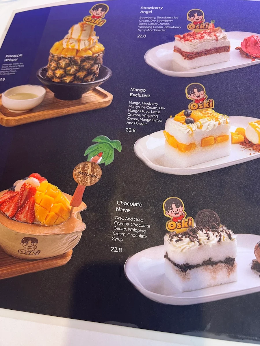 Menu, Oski SnowIce