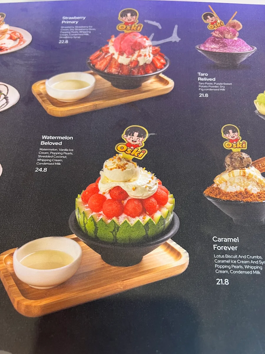 Menu, Oski SnowIce