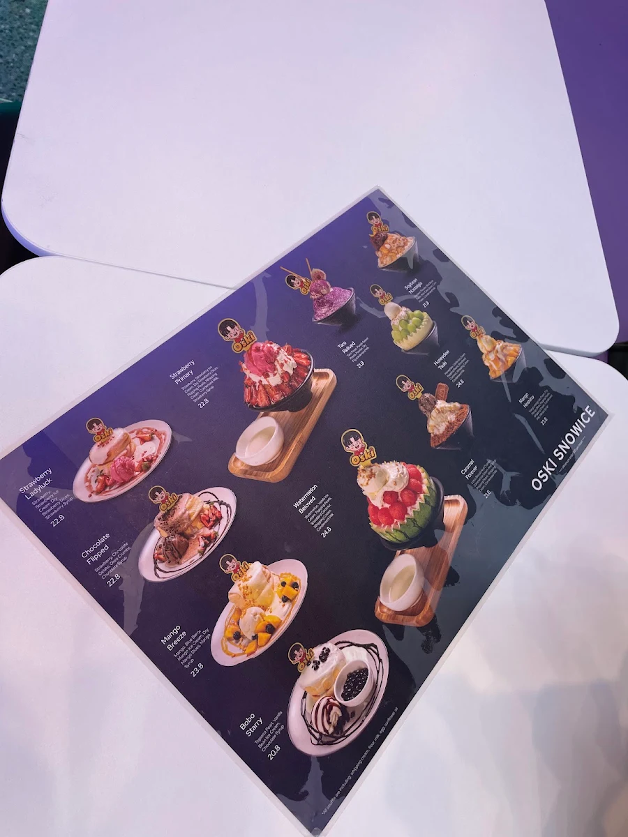 Menu, Oski SnowIce