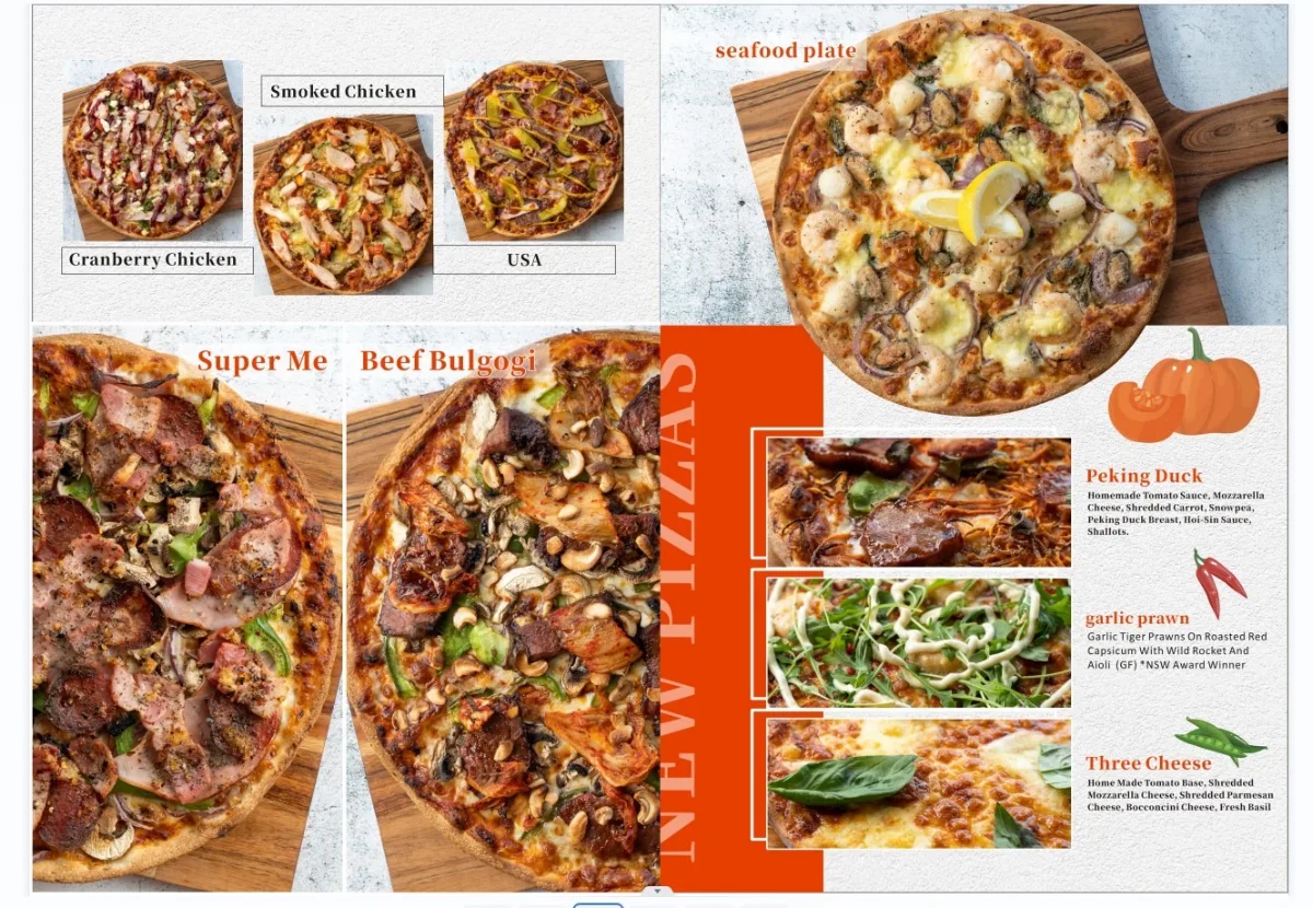 Menu, Pizza Cutters Wahroonga