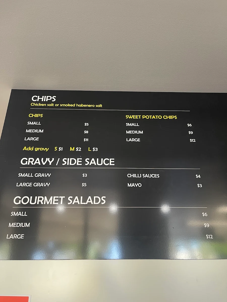 Menu, Chicken and Chilli Co