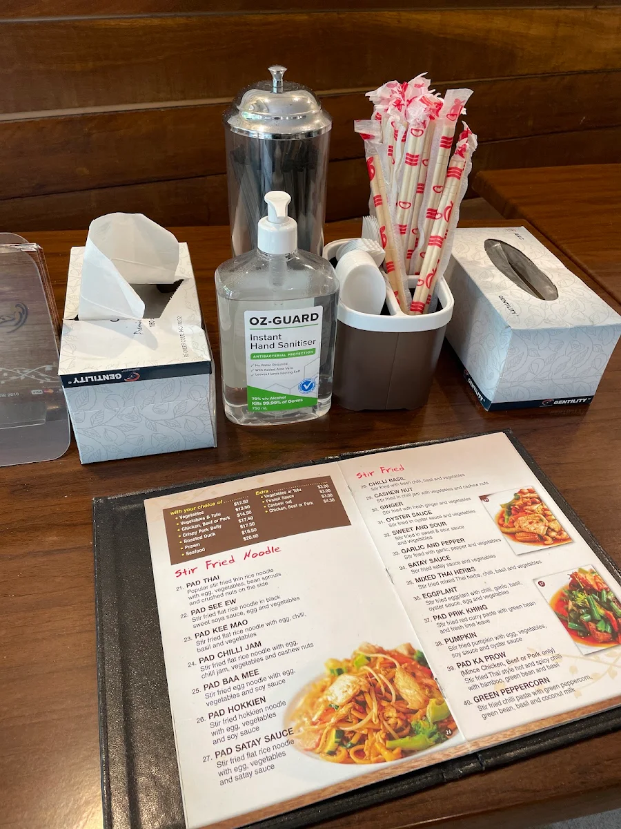 Menu, LARP Restaurant
