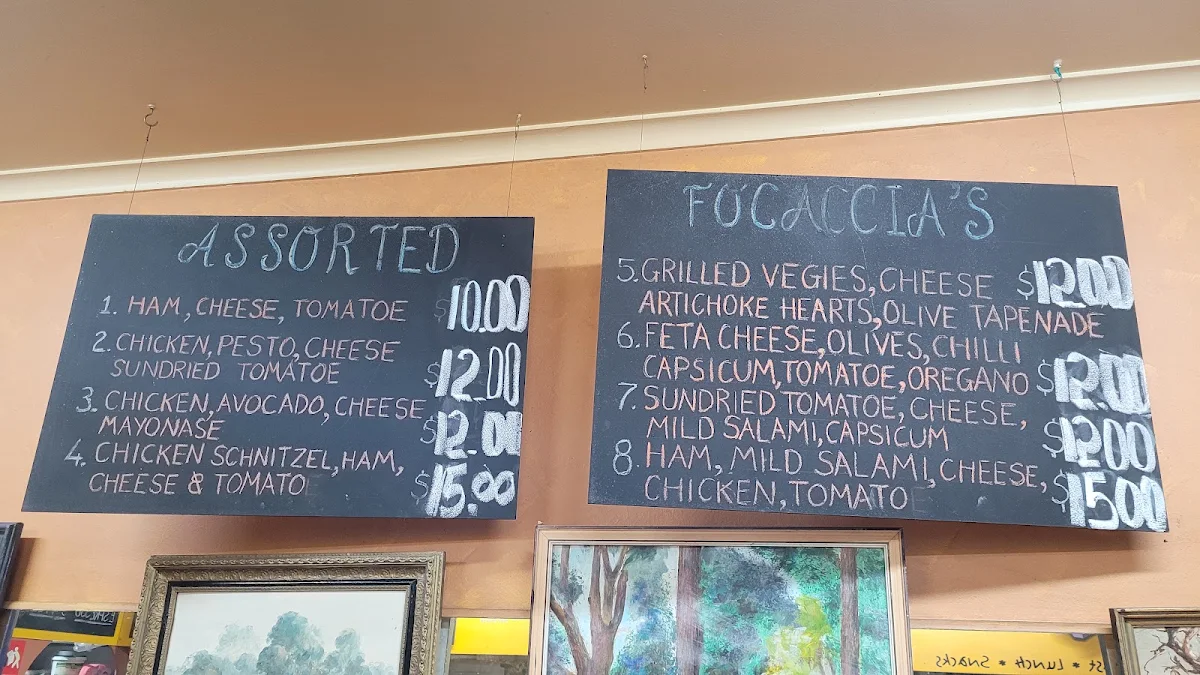 Menu, Twins Cafe