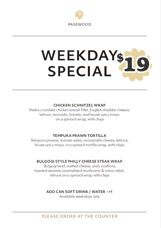 Menu, Leaf Cafe & Co Pagewood