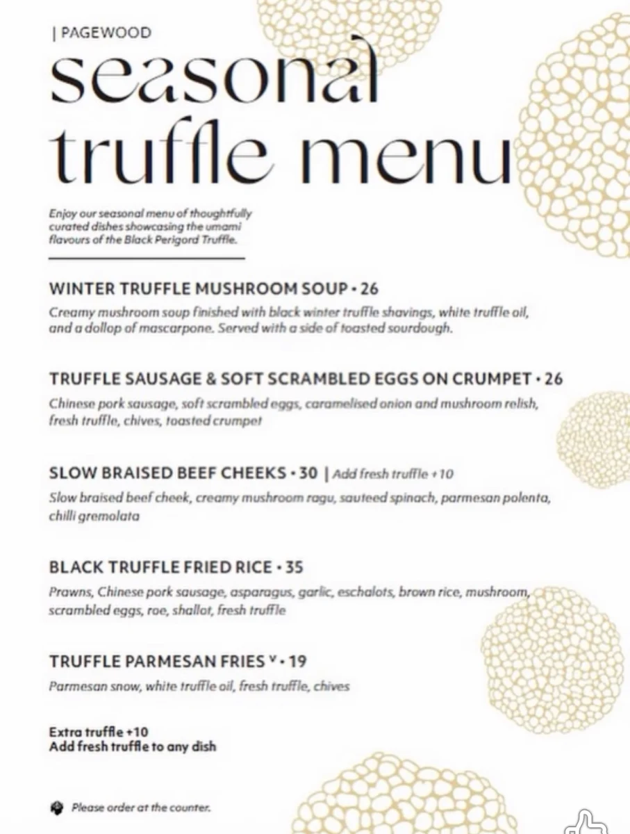 Menu, Leaf Cafe & Co Pagewood