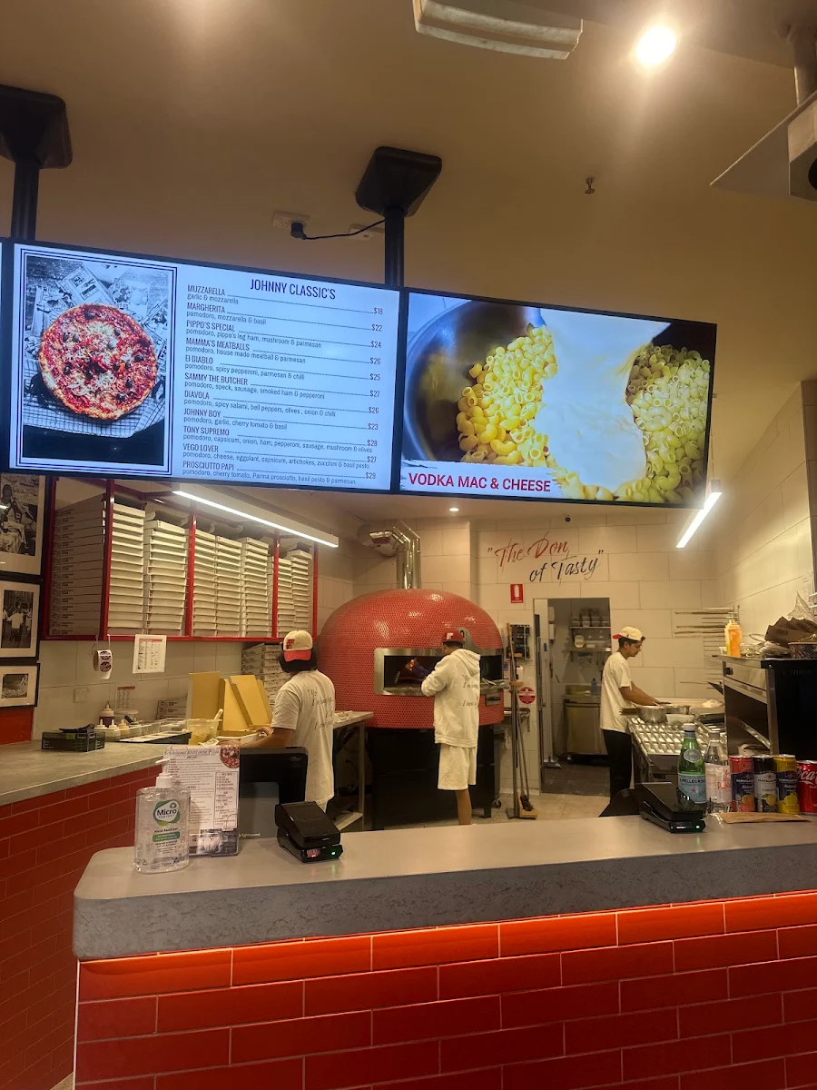 Menu, Johnny Gio's Pizza Potts Point