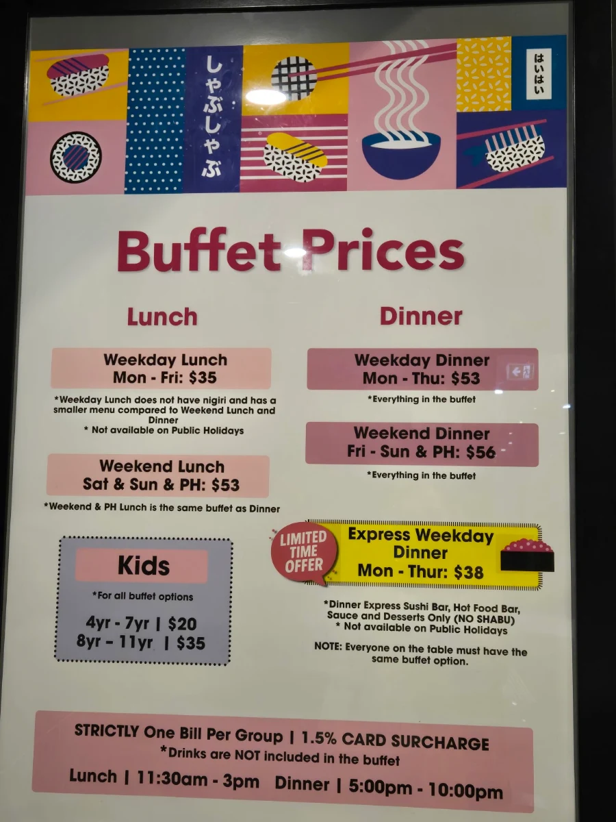 Menu, Shabuhouse