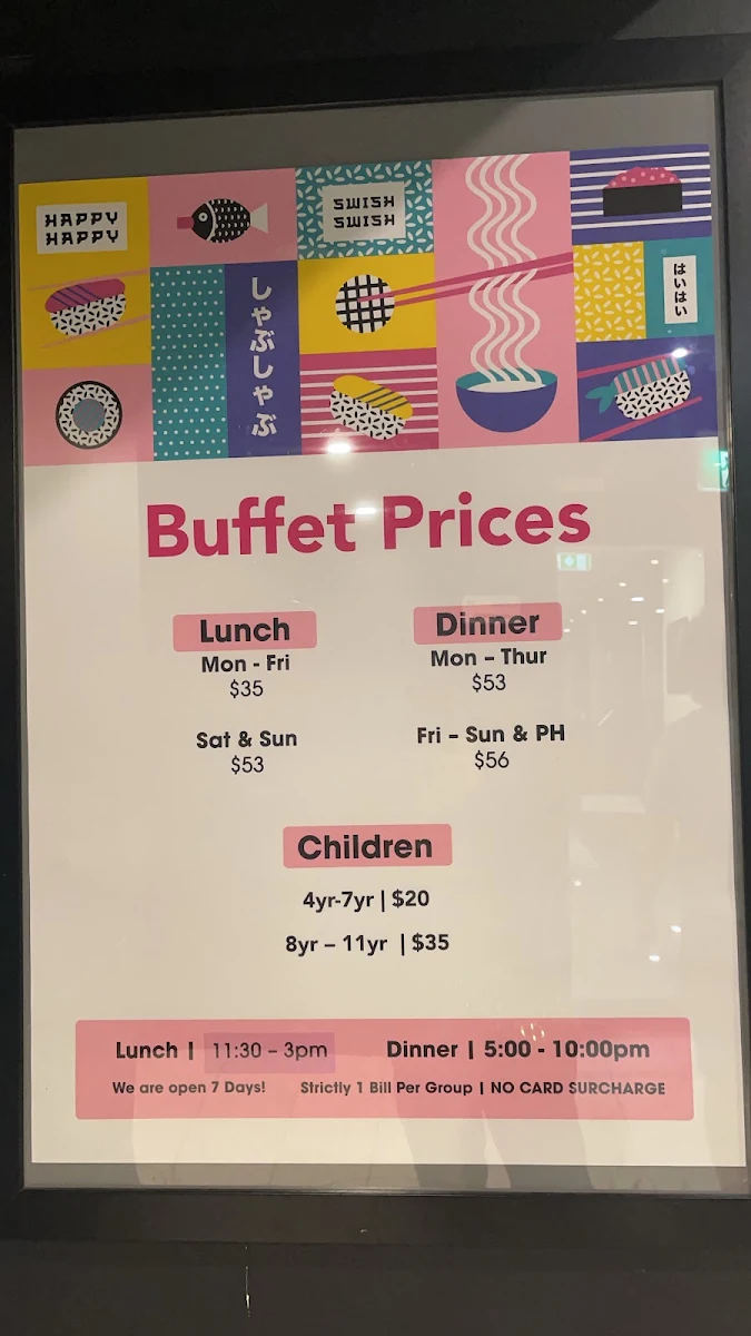 Menu, Shabuhouse