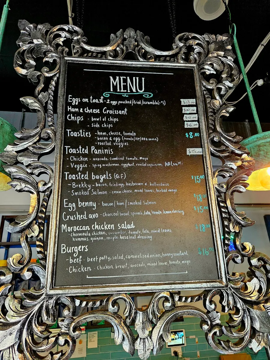 Menu, The Cups Espresso Kitchen