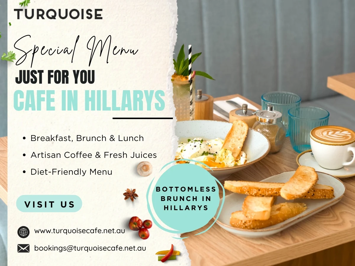 Menu, Turquoise Hillarys