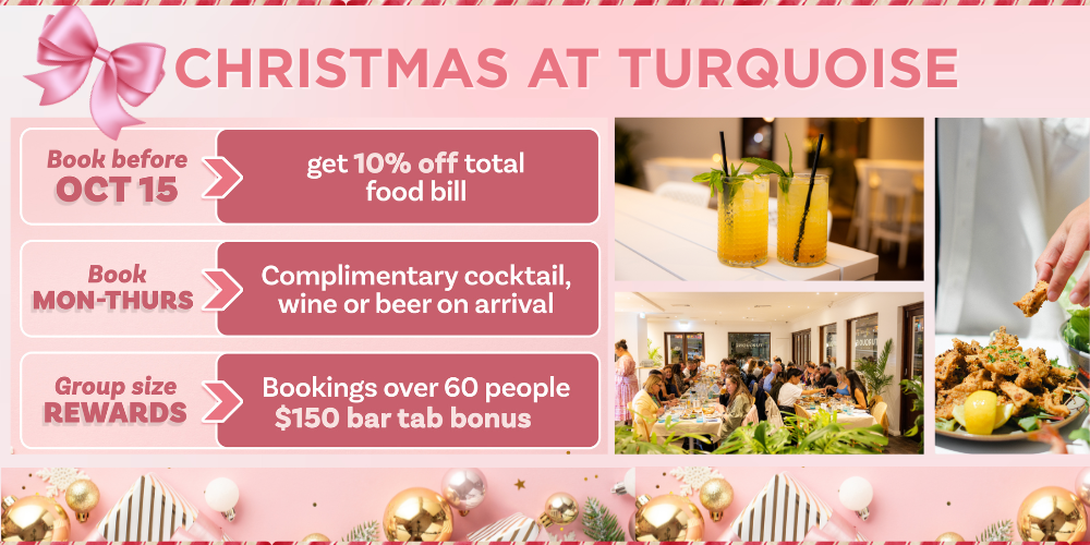 Menu, Turquoise Hillarys