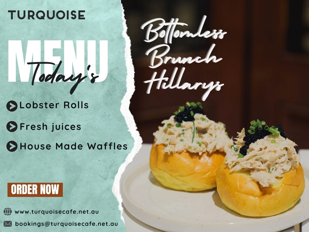 Menu, Turquoise Hillarys