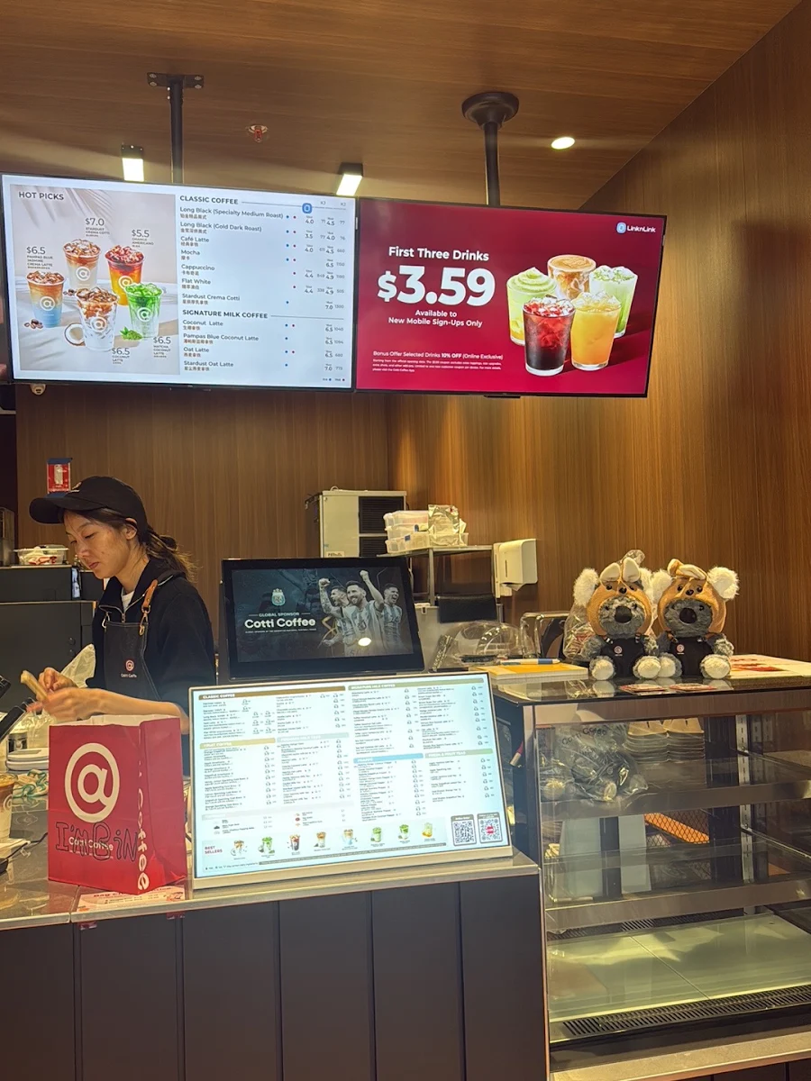 Menu, Cotti Coffee(Flinders Street Station)