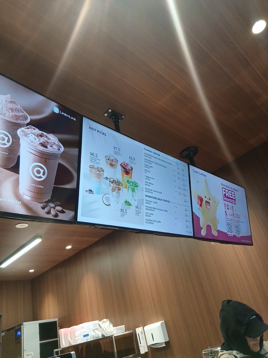 Menu, Cotti Coffee(Flinders Street Station)