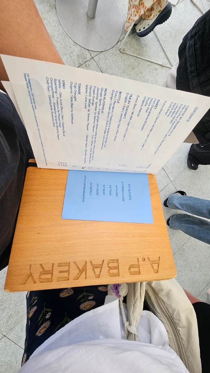 Menu, A.P House (A.P Bakery)