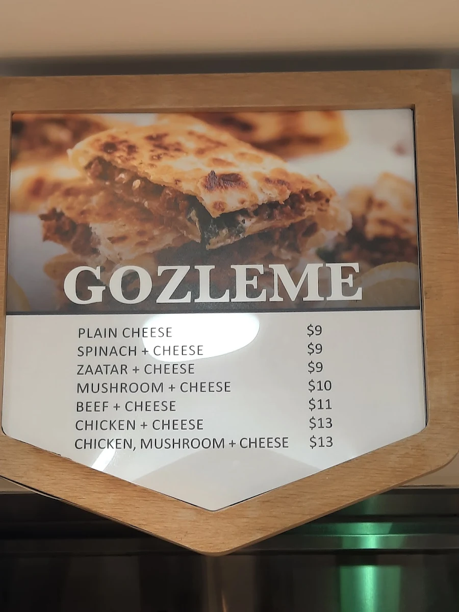 Menu, Food Court - Westfield