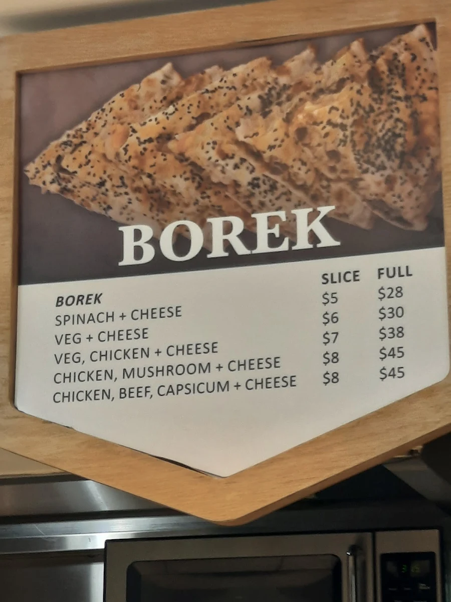 Menu, Food Court - Westfield