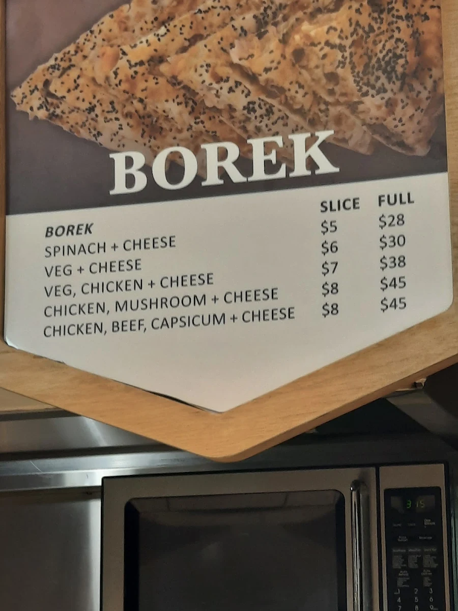 Menu, Food Court - Westfield