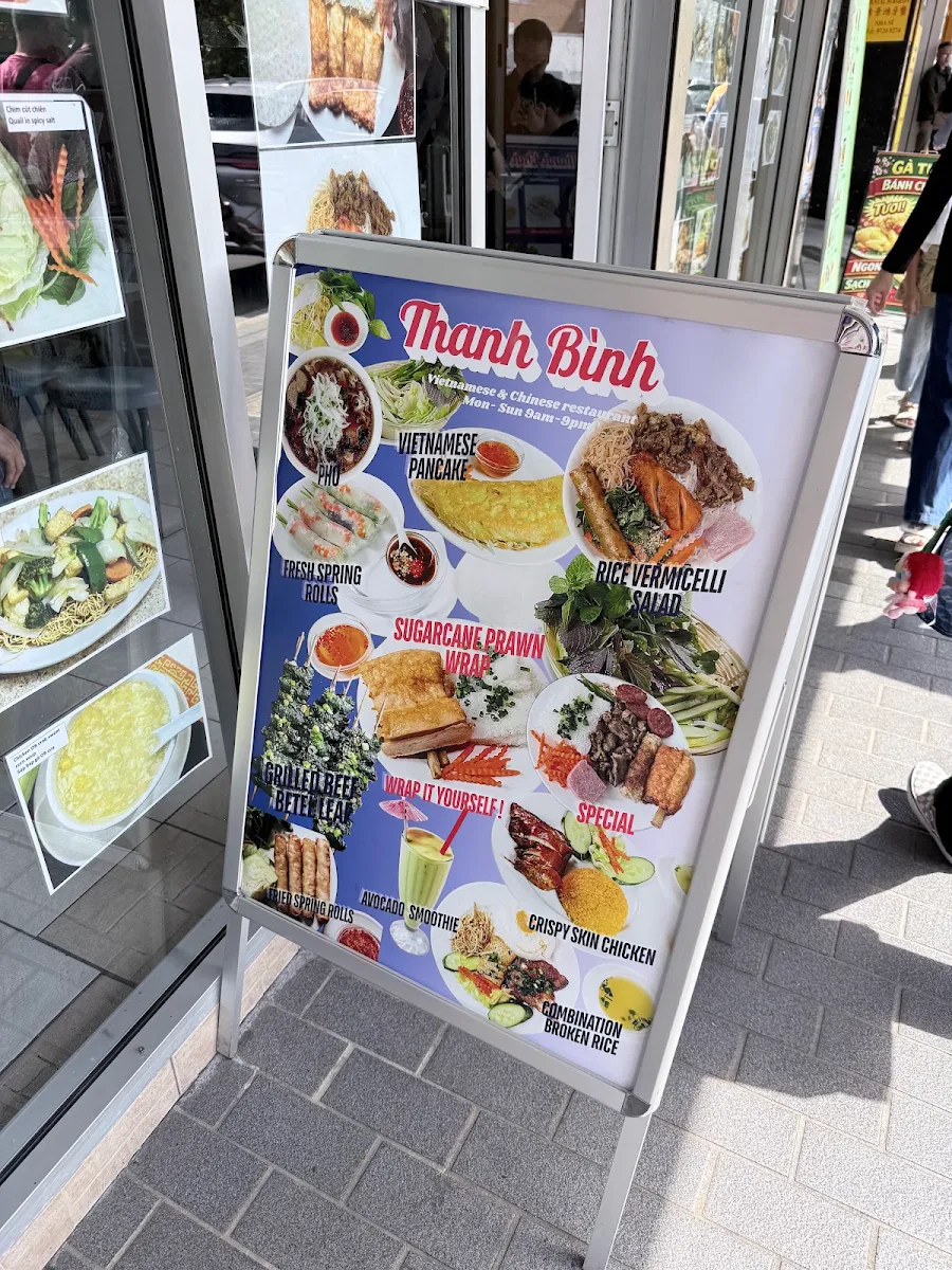 Menu, Thanh Binh Restaurant