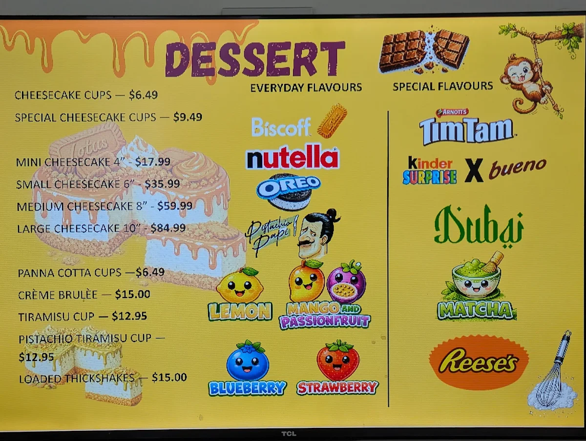Menu, Cheeky Cheesecake 🍰🎂