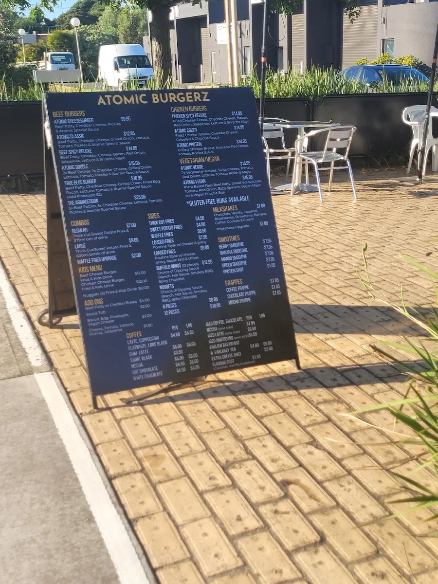 Menu, Smash Masters Burger Co