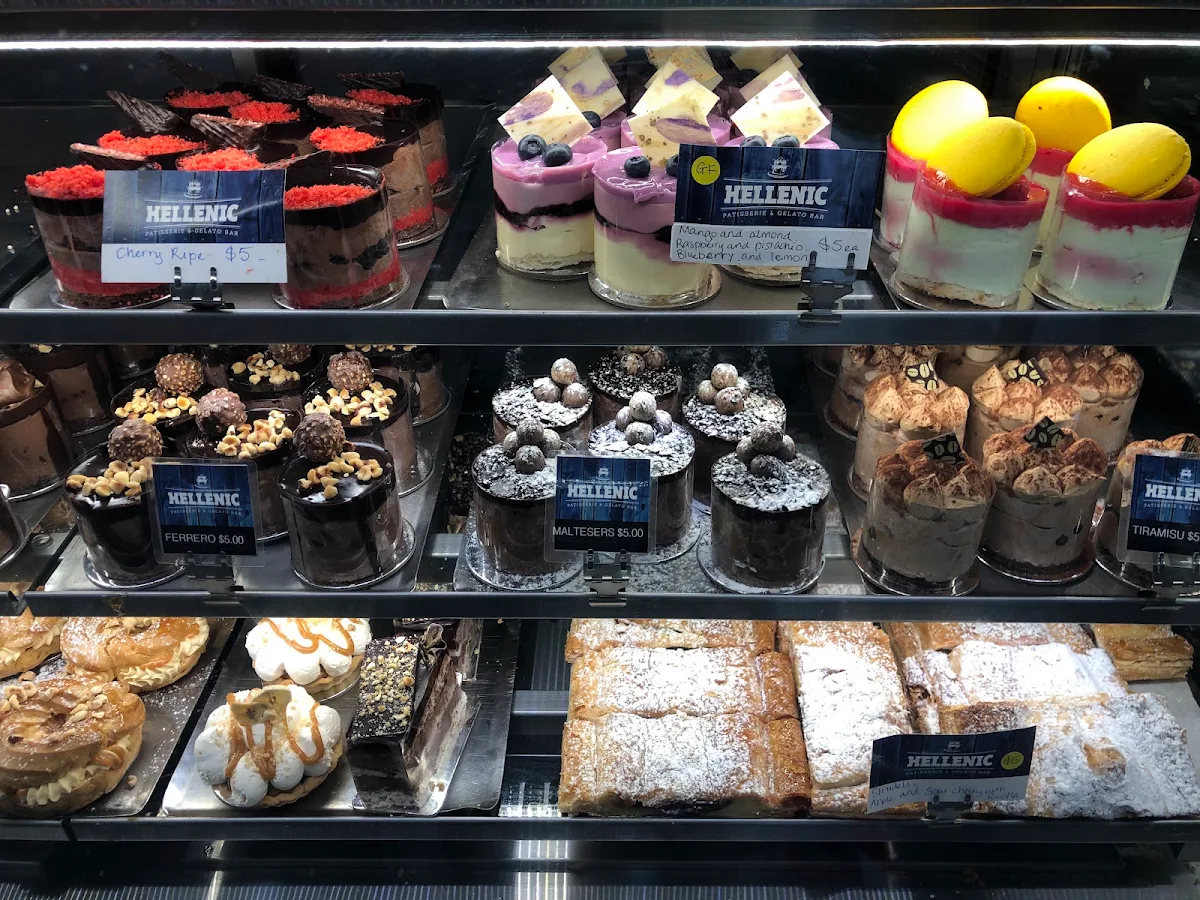 Menu, Hellenic Patisserie and Gelato Bar