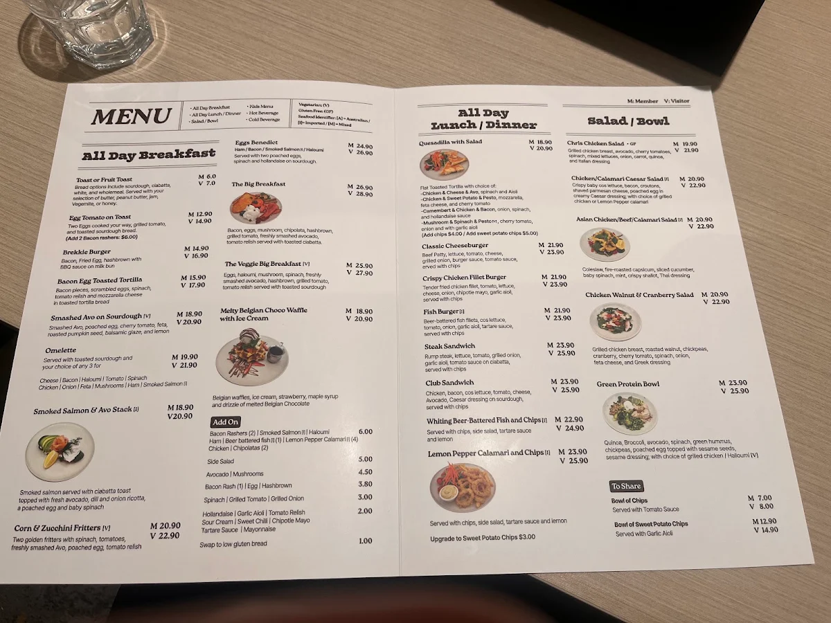 Menu, Three Little Beans